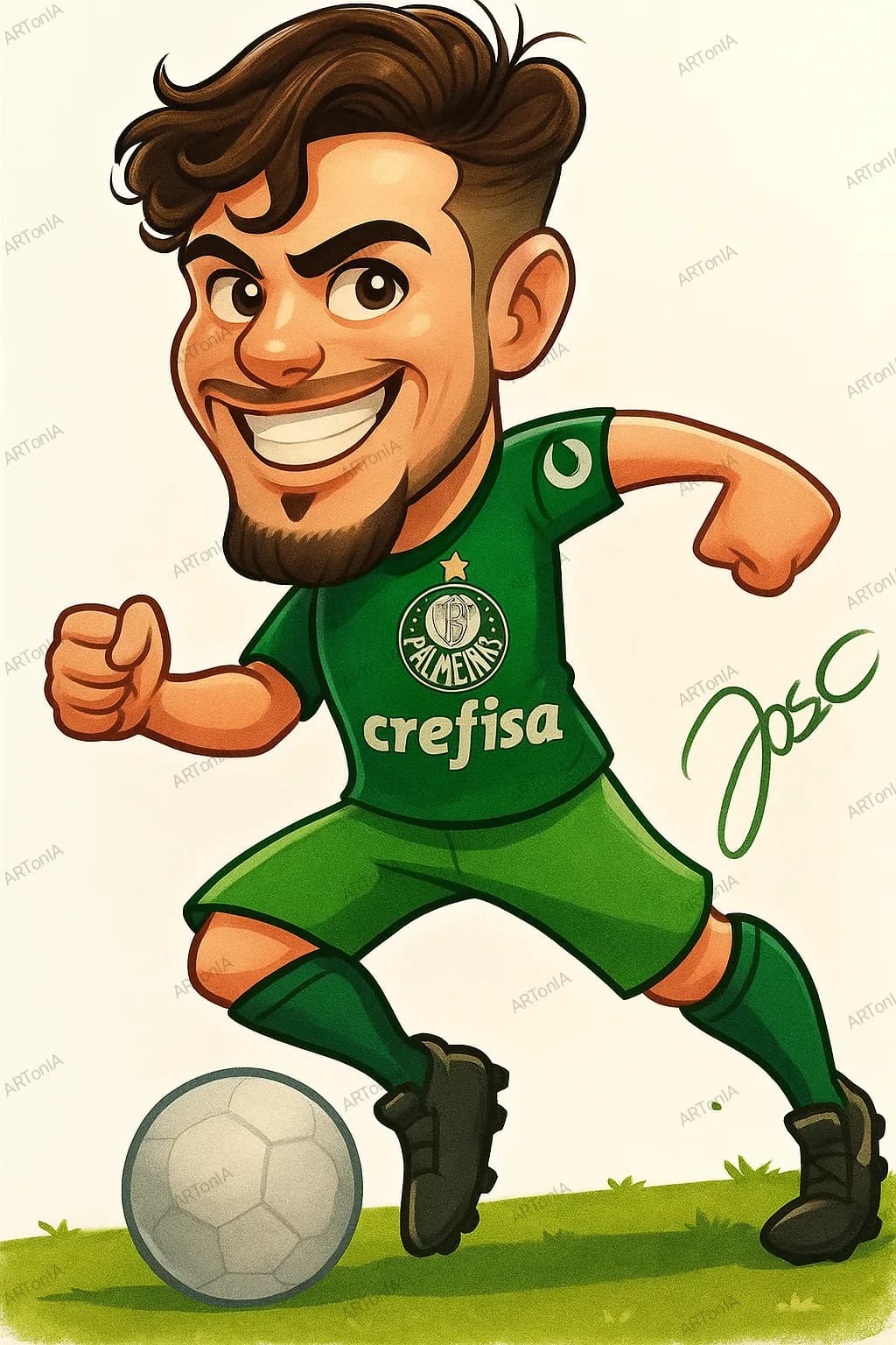 Dynamic Soccer Star: A Playful Tribute to the Game's Spirit