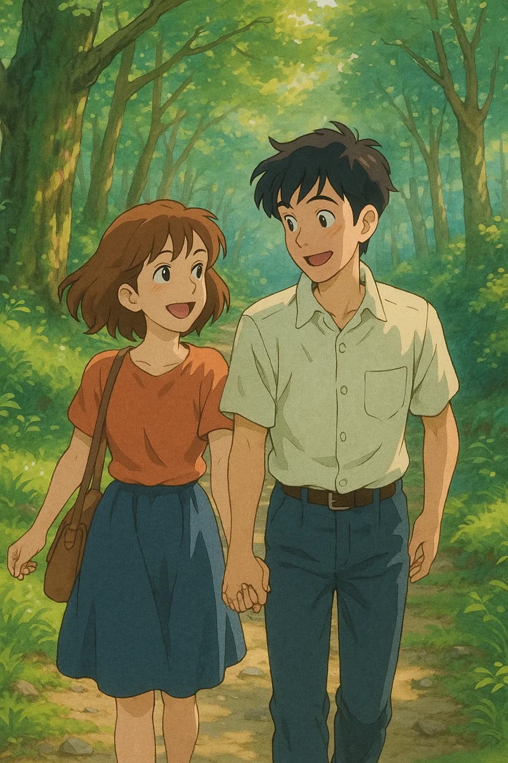 Whispers of Youth: A Serene Stroll Through Nature's Embrace