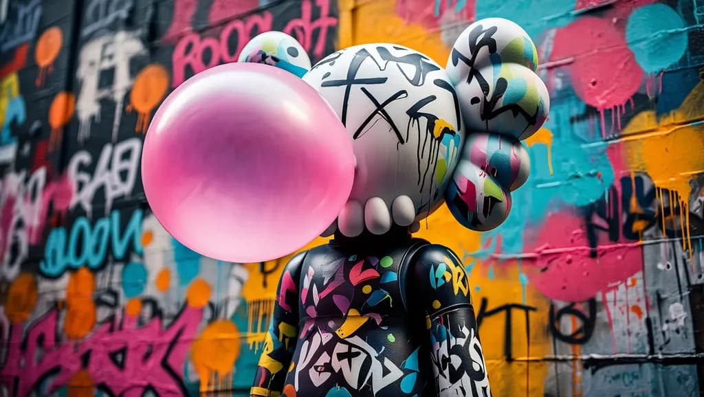 Urban Echoes: A Playful Dance of Color and Shadow