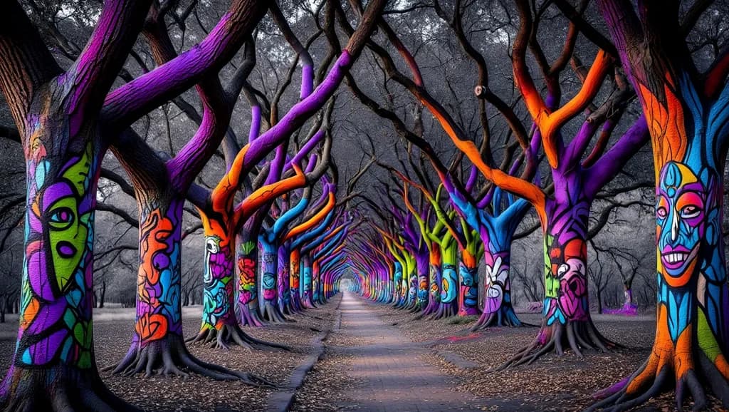Vibrant Shadows: A Journey Through Color and Form