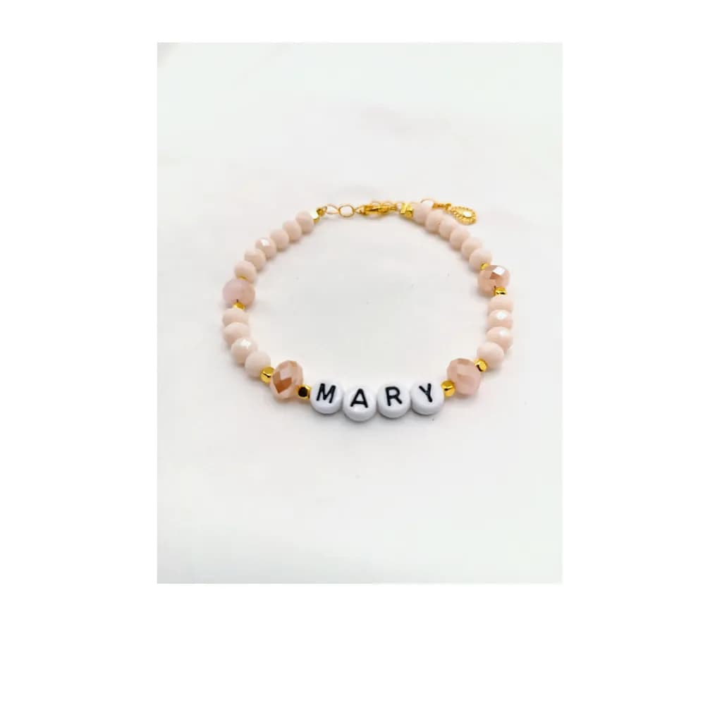 Mary Pink Beaded Bracelet
