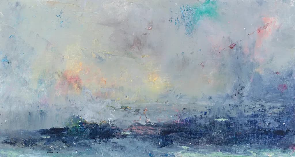 Whispers of Serenity: An Ethereal Journey Through Abstract Hues