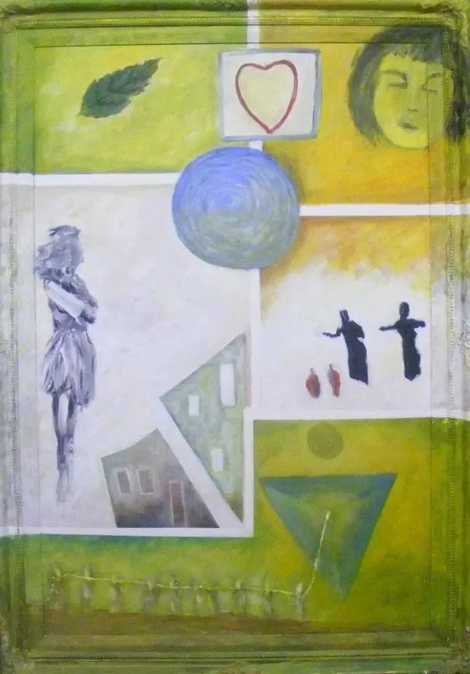 Colorful Geometric Emotions: An Abstract Exploration of Nature and Humanity
