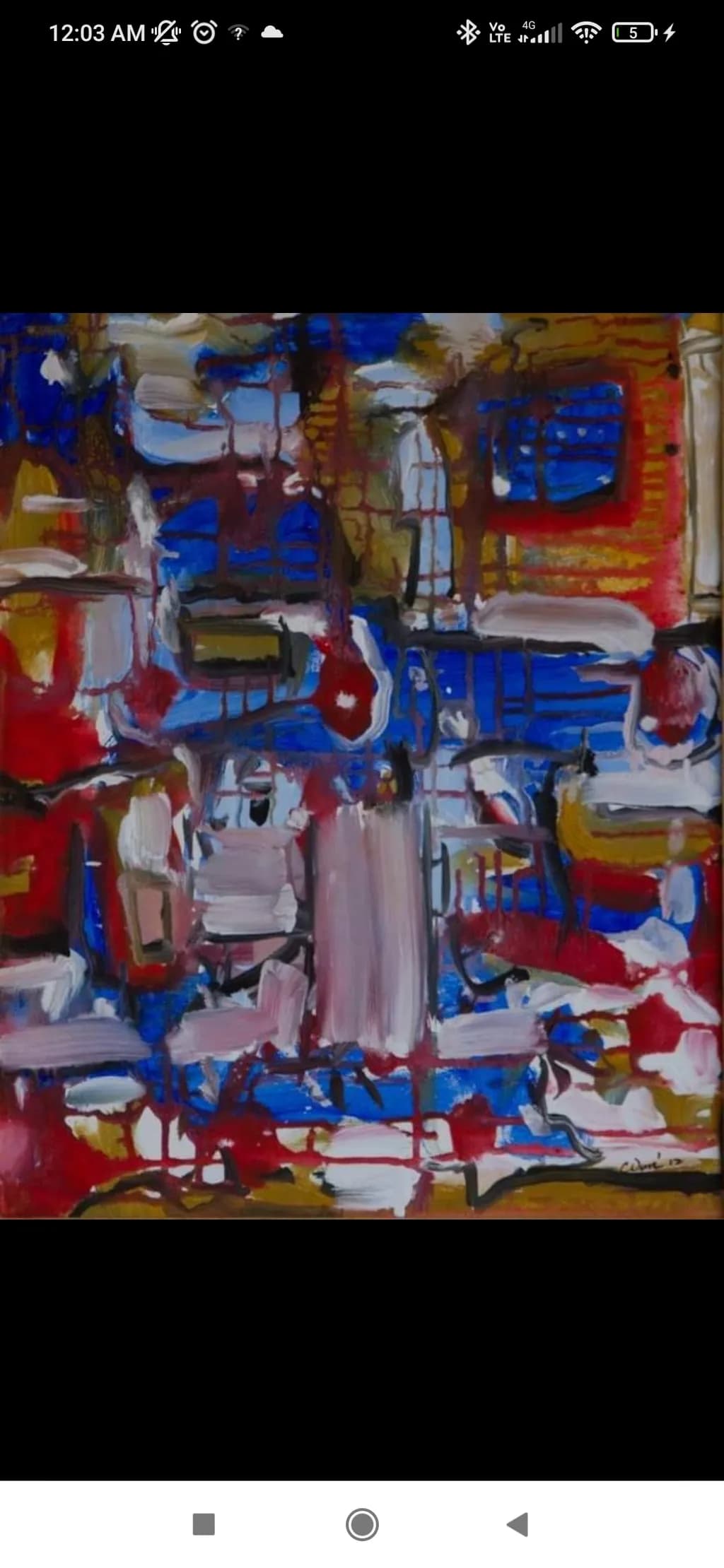 Vibrant Chaos: An Abstract Journey Through Color and Emotion