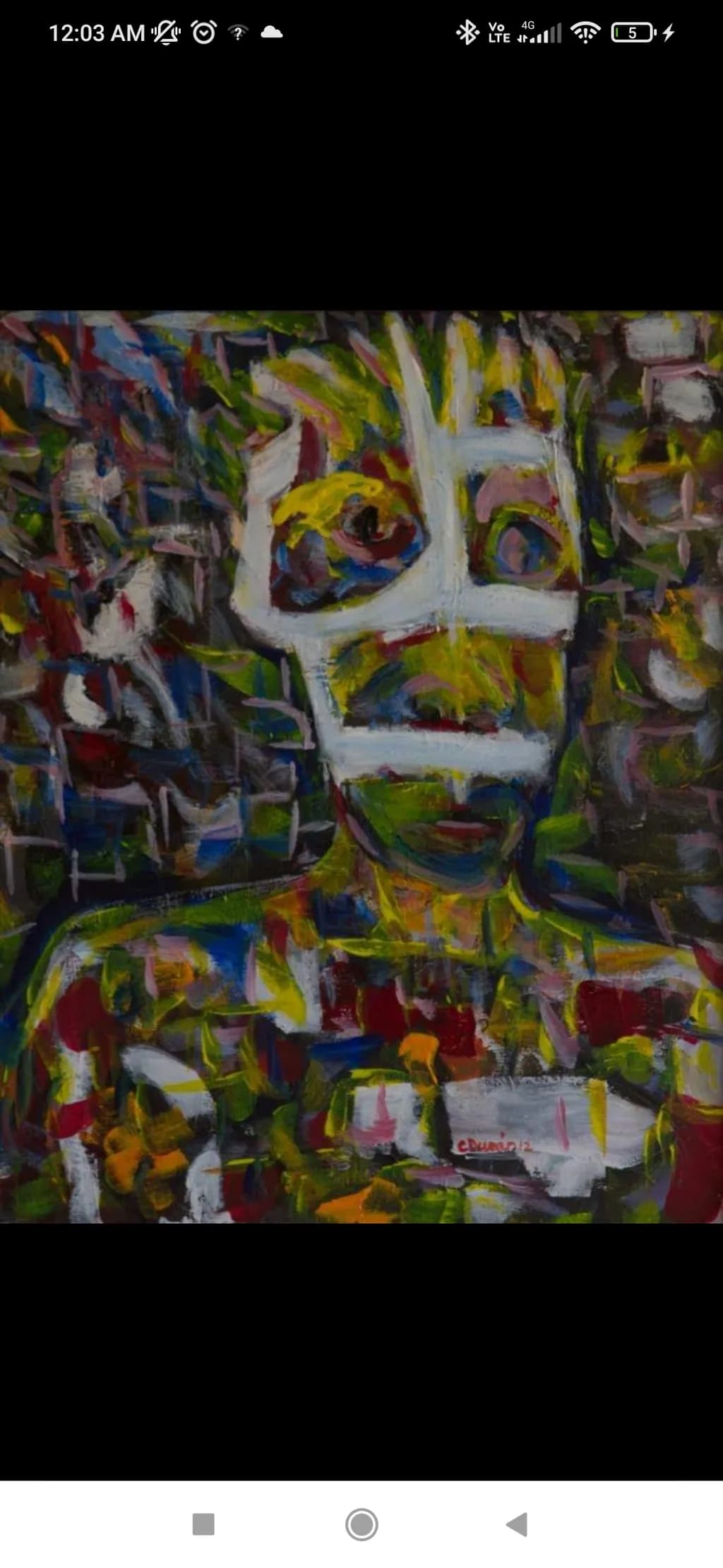 Vibrant Echoes of Identity: A Colorful Exploration of Self in Abstract Form