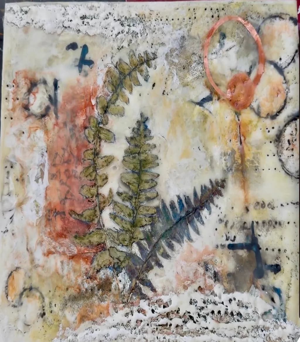 Fern Imprint Abstract