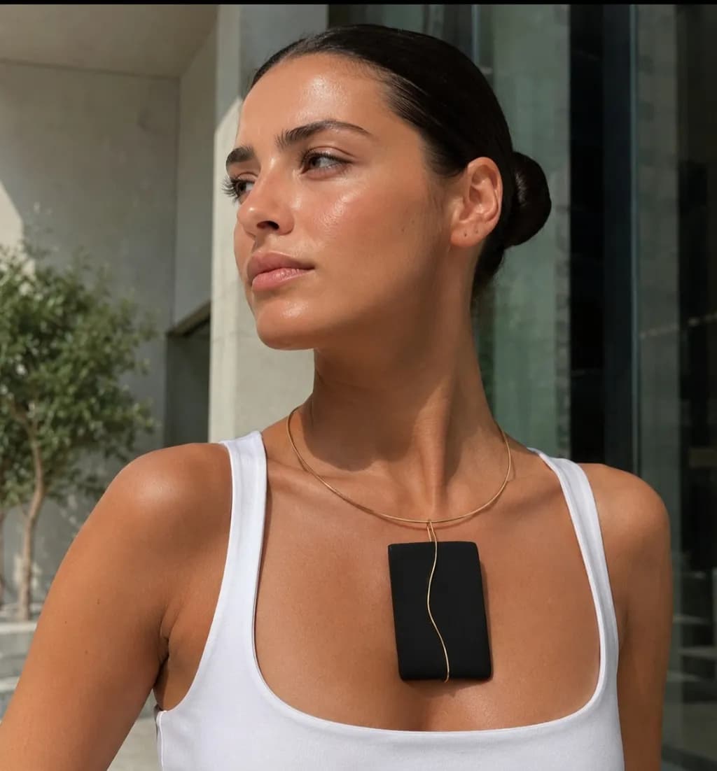 Black Rectangle Pendant