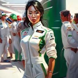 Racing Spirit: A Bold Portrait of Determination and Speed