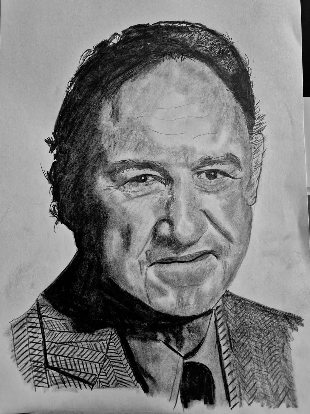 Monochrome Reflections: A Realistic Portrait of Expression and Depth