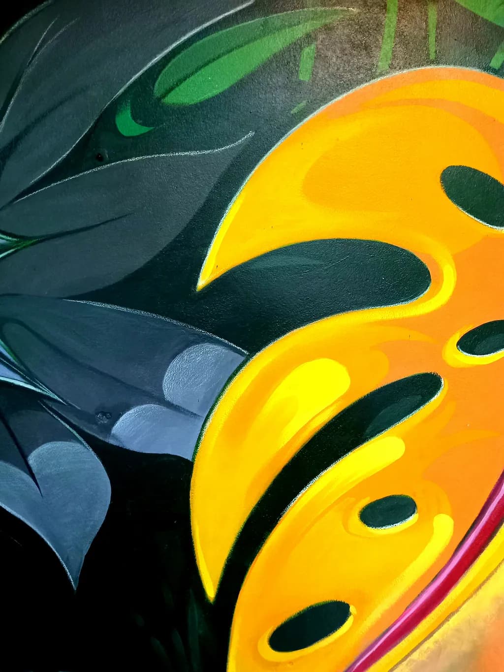 Tropical Whispers: A Dance of Color and Shadow in Nature's Embrace