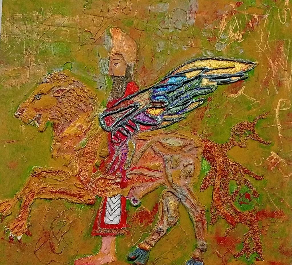 Majestic Guardian: The Winged Lion of Ancient Myths