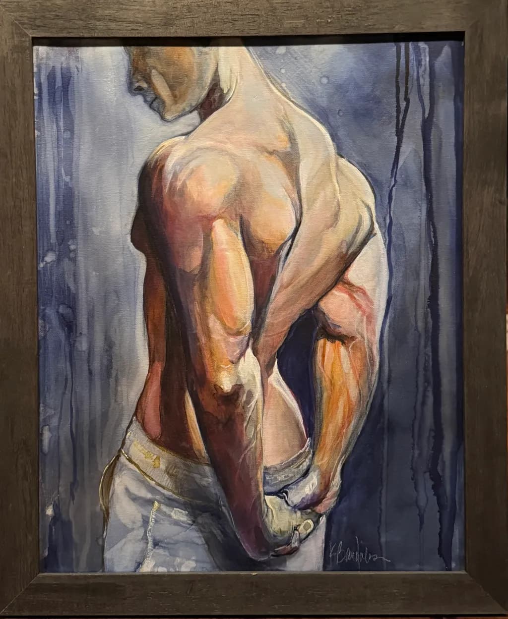 Muscle and Expression: A Captivating Study of Form and Contrast