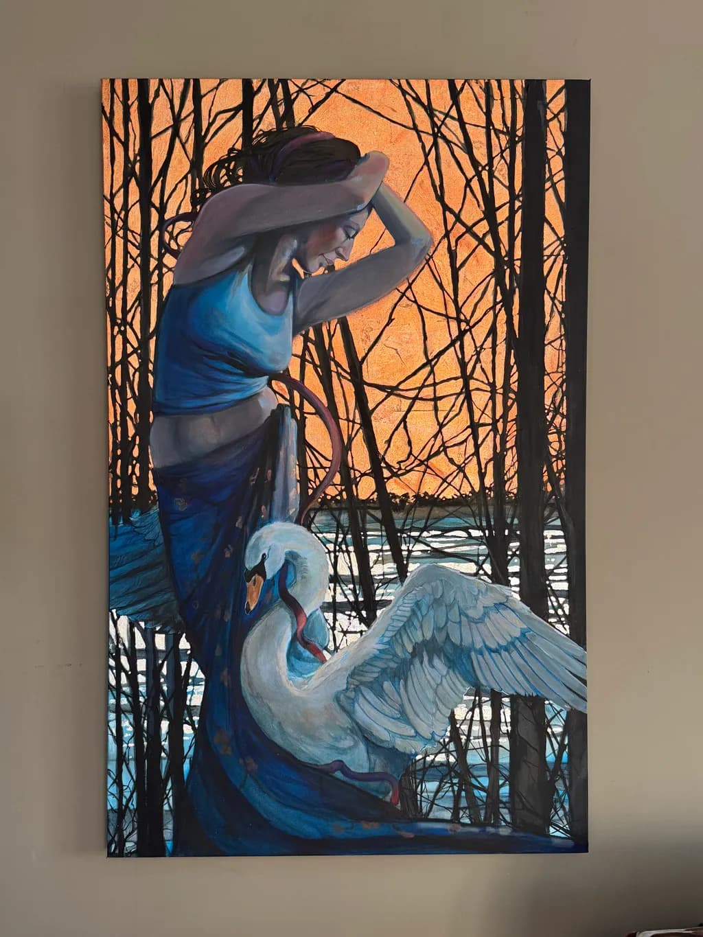 Whispers of Nature: A Dance of Swans and Emotion in Twilight Waters