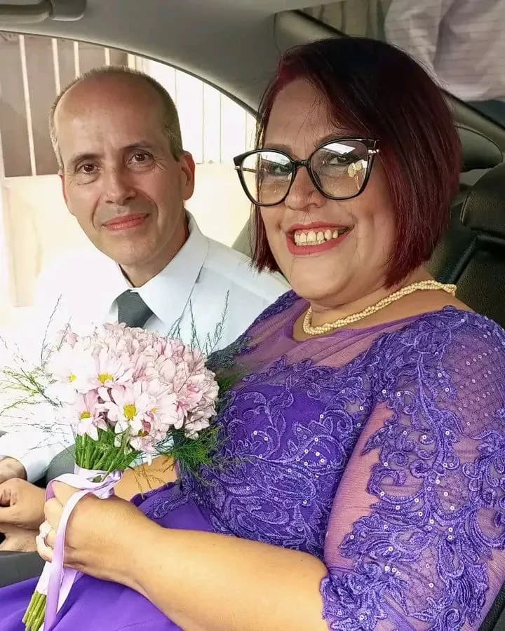 Joyful Union: A Celebration of Love in Purple Elegance