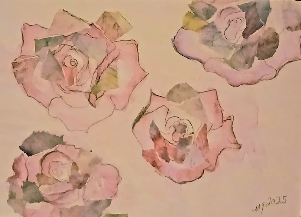 Watercolor Roses