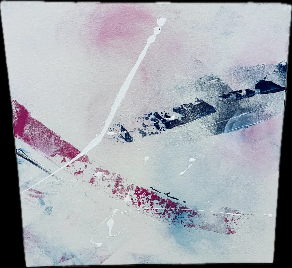 Whispers of Color: A Serene Dance of Abstract Forms
