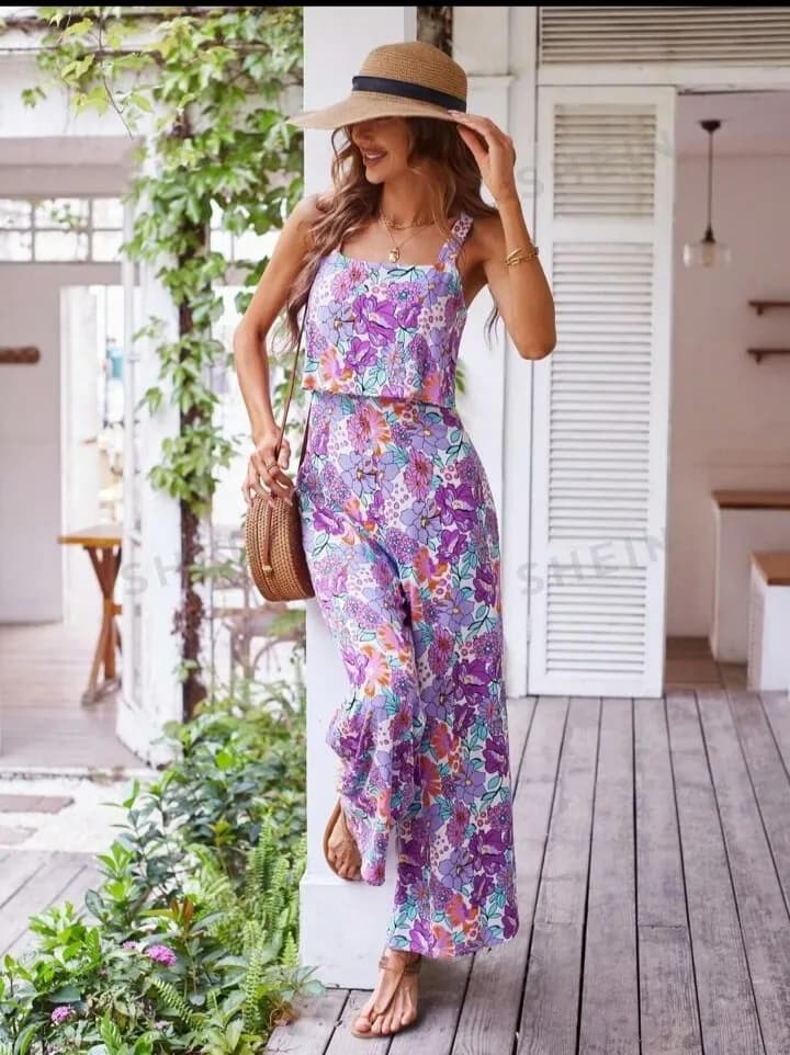 Floral Elegance: A Vibrant Summer Maxi Dress for Effortless Style
