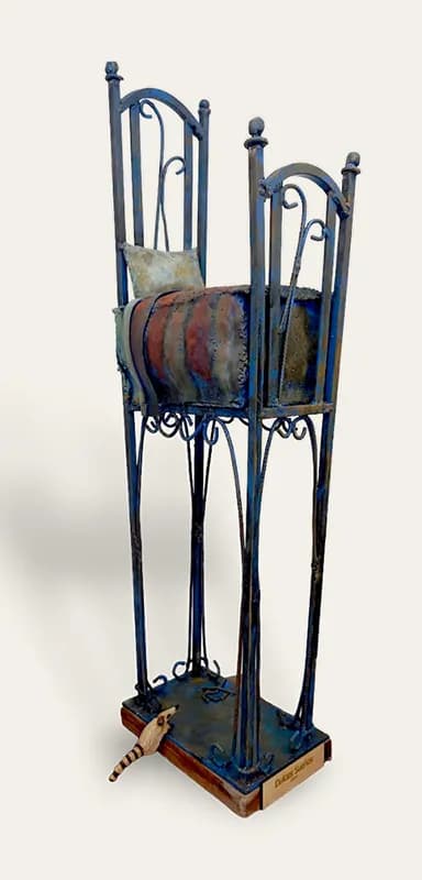 Whimsical Metal Sculpture: A Playful Fusion of Art and Furniture Design