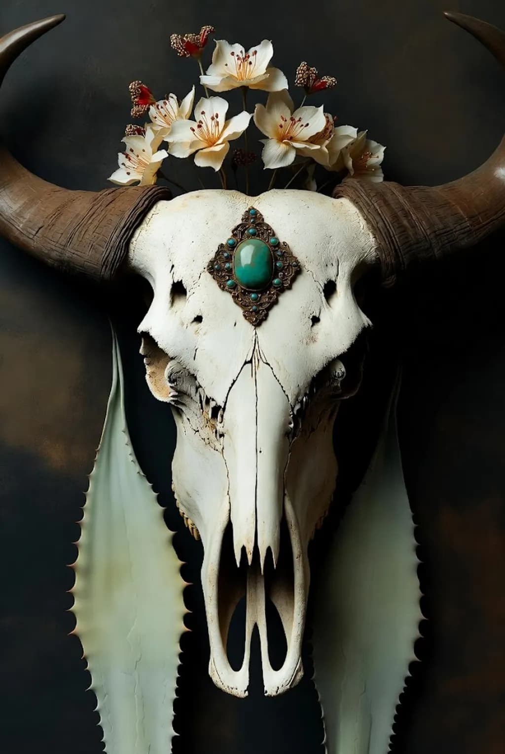 Buffalo Skull Blossom