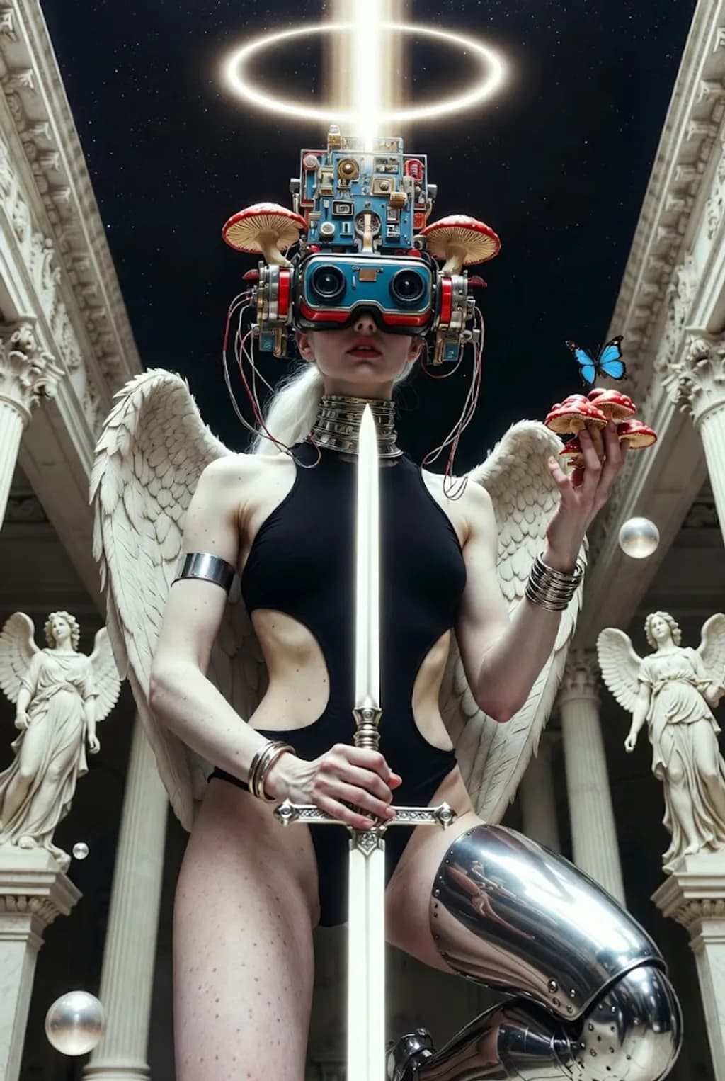 Angel with Sword and Butterfly