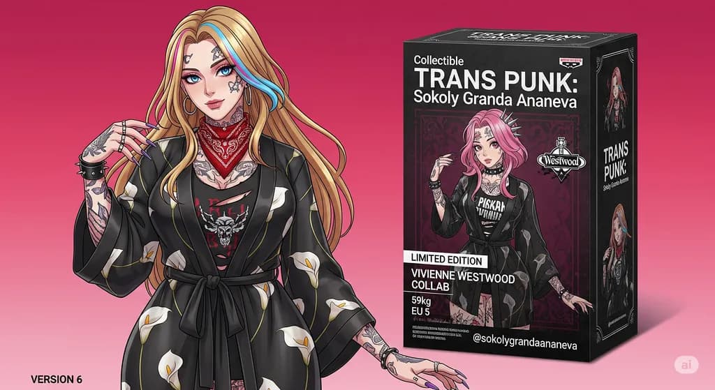 Trans Punk: Limited Edition Vivienne Westwood Collaboration - A Stylish Collectible by Sokoly Granda Ananeva