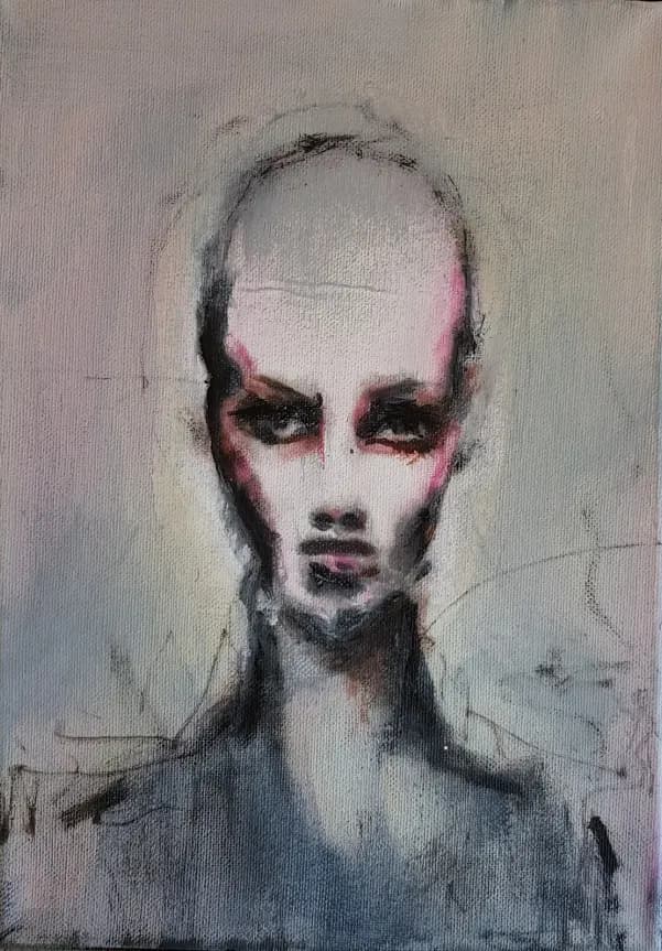 Ethereal Gaze: A Portrait of Inner Depth and Mystery