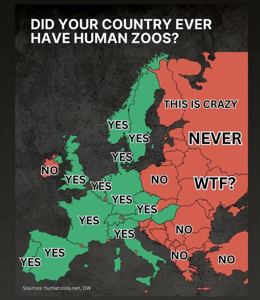 Human Zoos Map