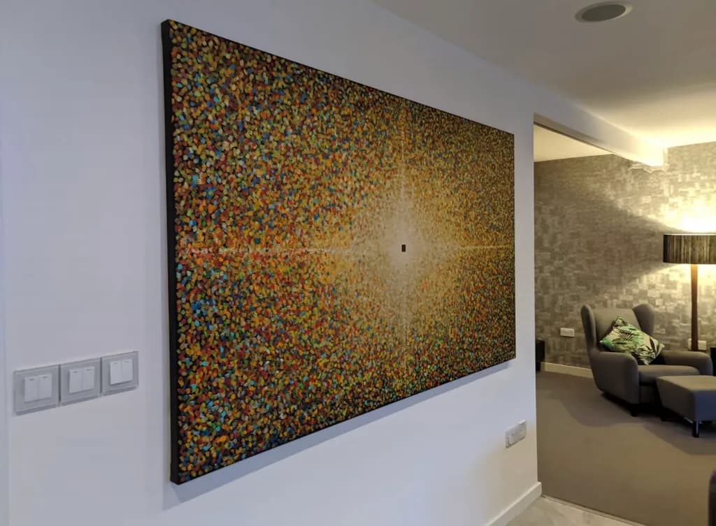 Radiant Harmony: A Vibrant Exploration of Color and Light in Abstract Art