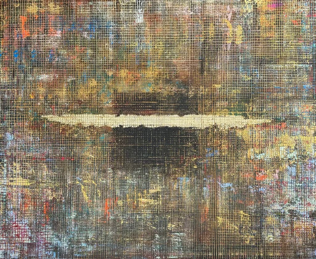 Vibrant Layers: An Abstract Journey Through Color and Texture