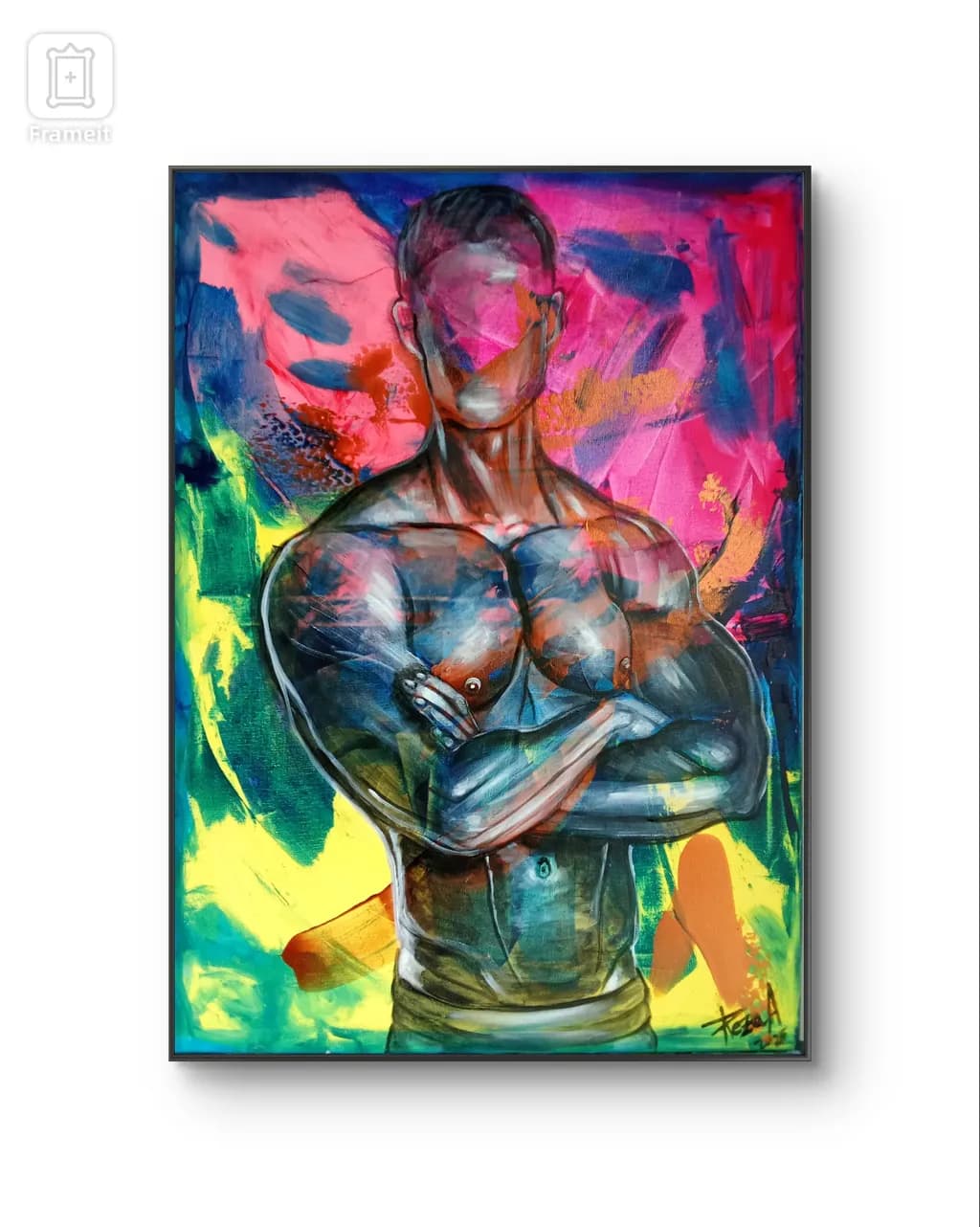 Vibrant Strength: A Bold Expression of the Human Form