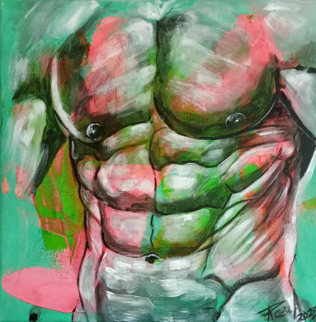 Vibrant Strength: A Bold Exploration of the Human Form
