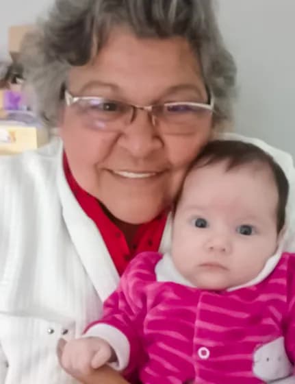 Cherished Moments: A Grandmother's Love Captured with Her Newborn Grandchild