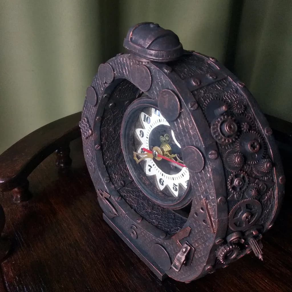 Time's Irony: A Steampunk Clock That Laughs at the Hours