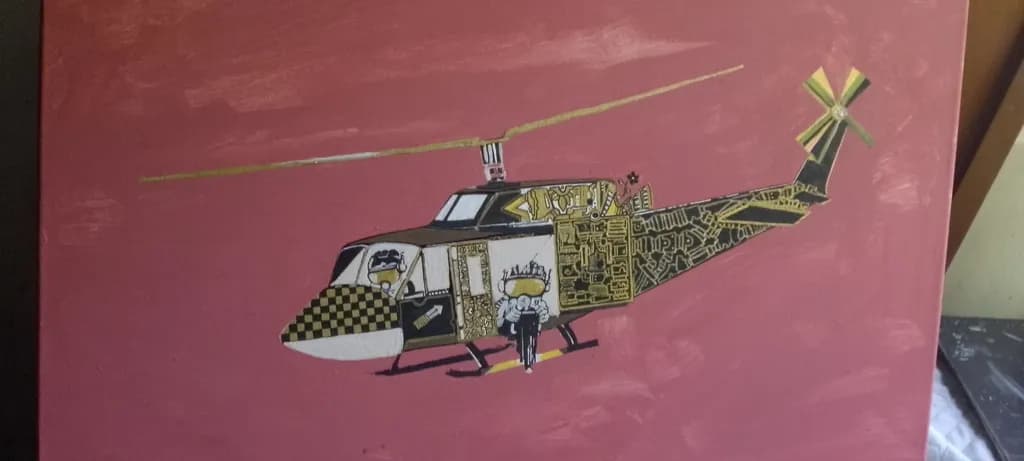 Colorful Helicopter Design