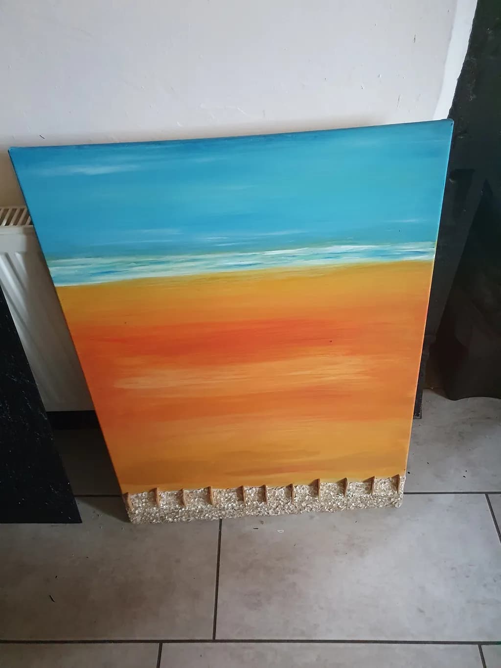 Sunset Serenity: A Vibrant Coastal Escape in Bold Hues