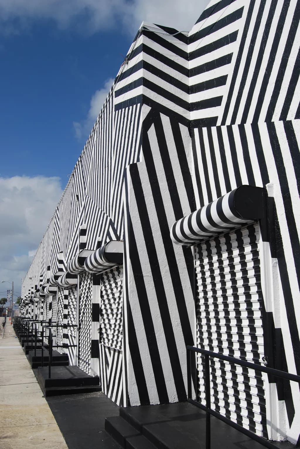Striped Warehouse Facade