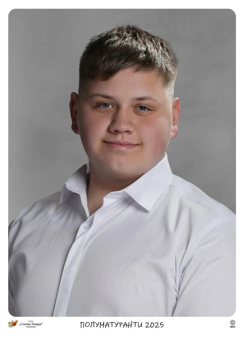 Radiant Smile: A Formal Portrait of a Student in 2025