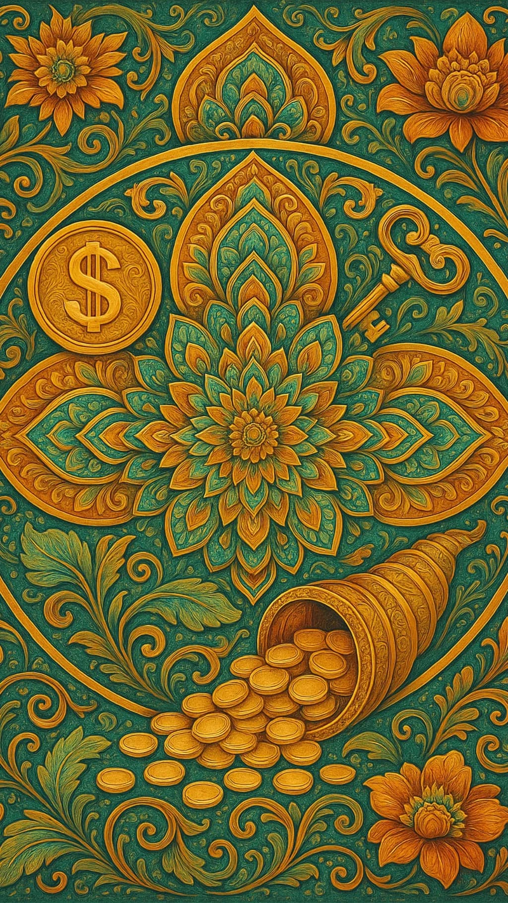 Golden Prosperity Mandala
