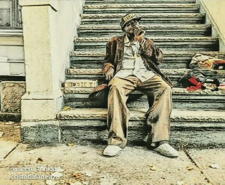 Urban Solitude: A Contemplative Moment on the Steps of Life
