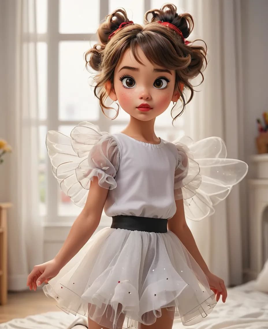 Whimsical Fairy Dreams: A Playful Portrait of Innocence and Imagination