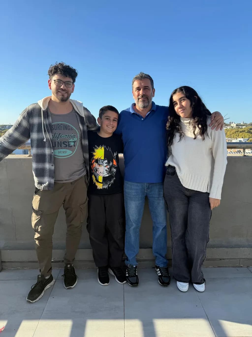 Family Bonds Under the Open Sky: A Cherished Moment of Togetherness