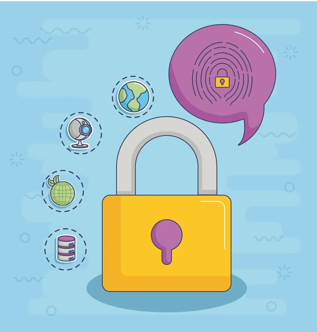 Digital Fortress: A Visual Dialogue on Data Security and Privacy in the Modern Age