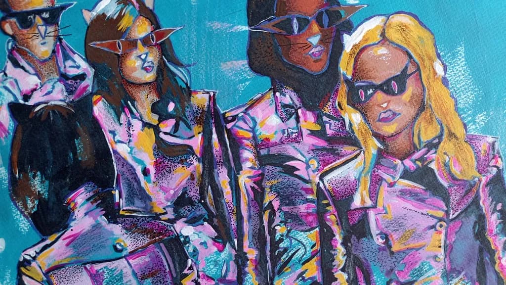 Vibrant Elegance: A Colorful Celebration of Fashion and Attitude