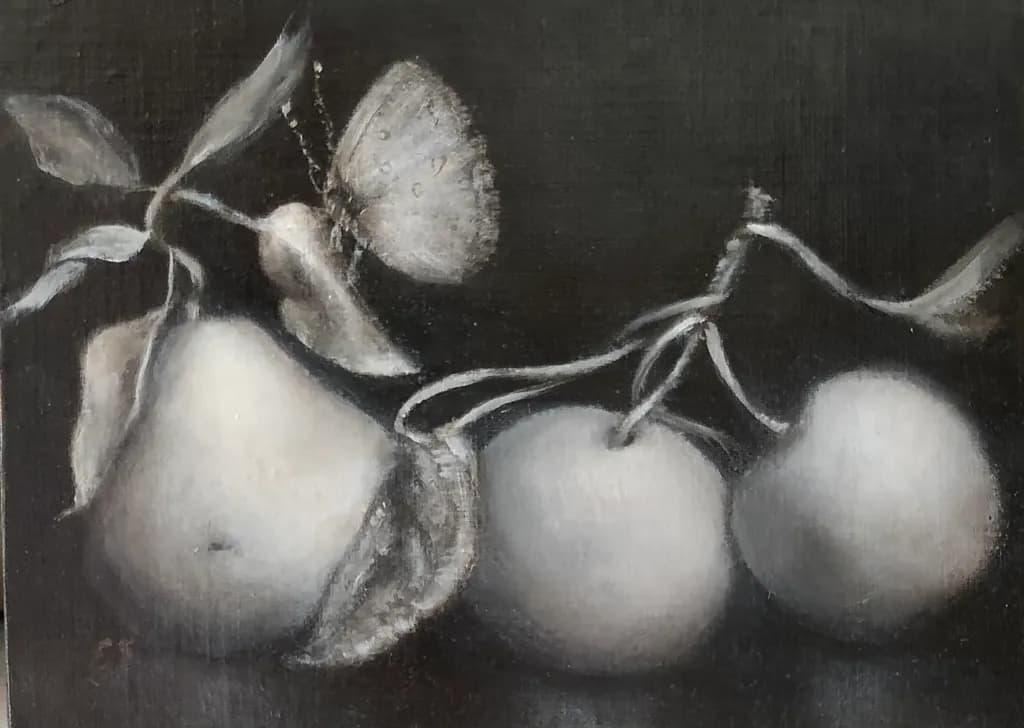 Fruit and Butterfly Study