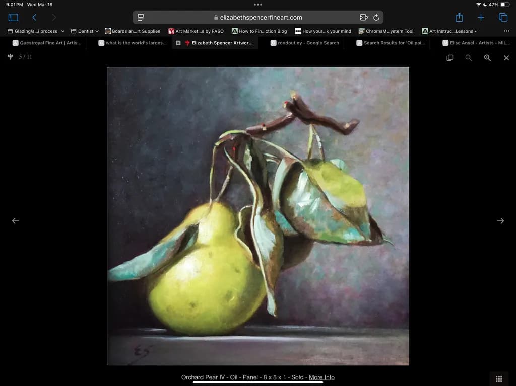 Orchard Pear Harmony: A Lush Still Life in Oil