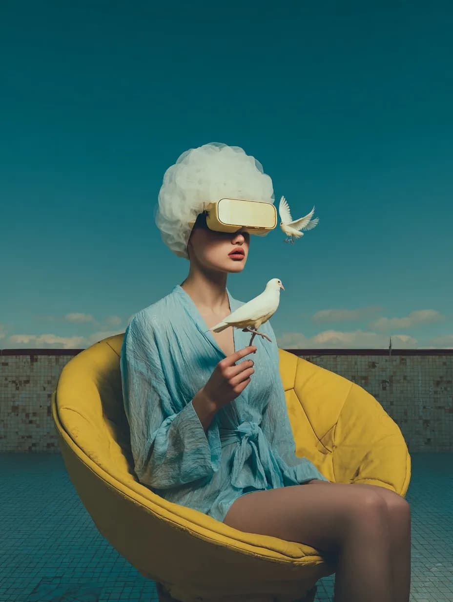 Whispers of Tomorrow: A Fusion of Reality and Imagination in Digital Artistry