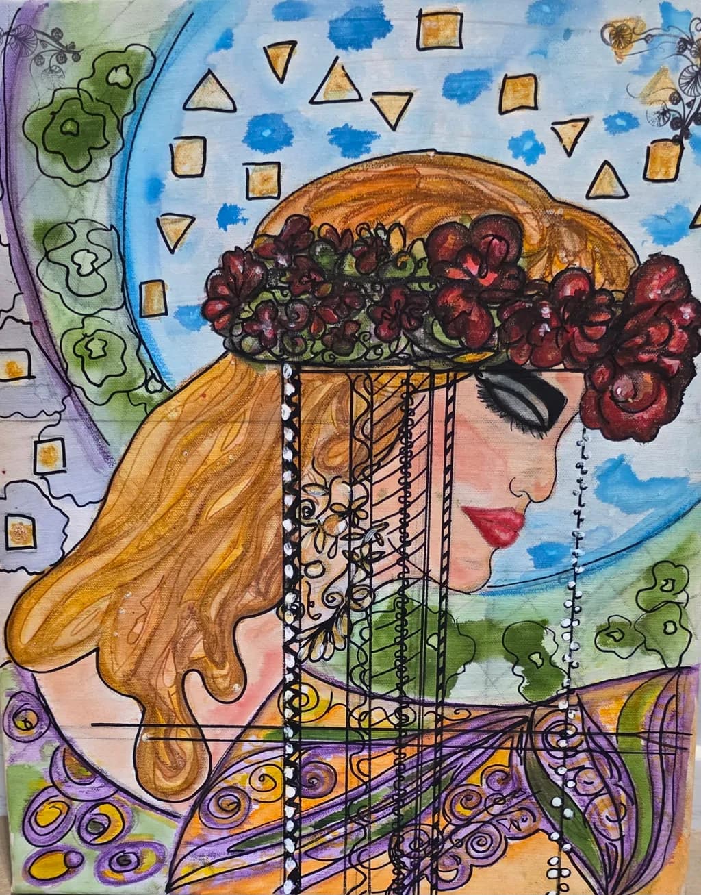 Whispers of Elegance: A Vibrant Portrait of Grace and Nature's Beauty