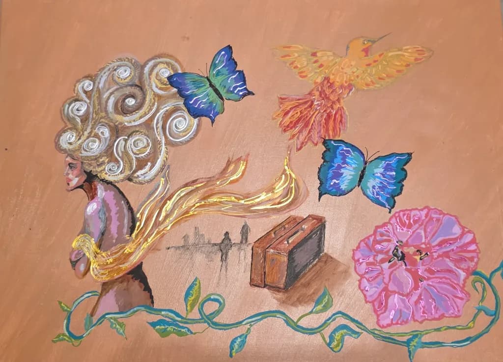 Whimsical Harmony: A Dance of Nature and Expression