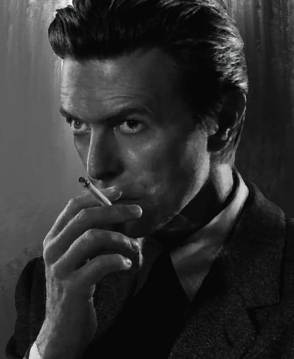 Mystique in Monochrome: A Portrait of Contemplation and Elegance