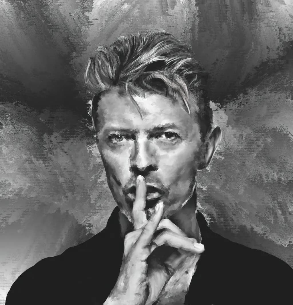 Whispers of Stardust: A Monochrome Tribute to Iconic Silence